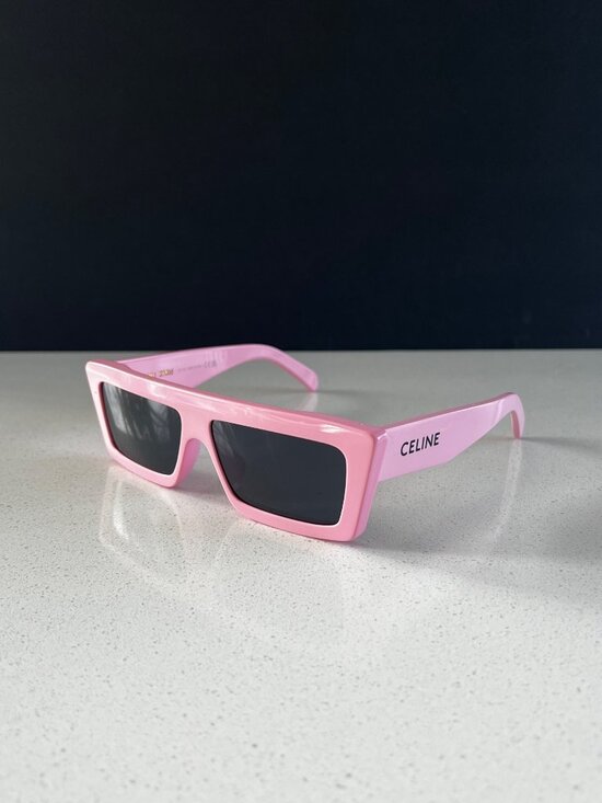 CELINE CL40214U Monochroms PINK Rectangular Sunglasses, 57mm main image 6
